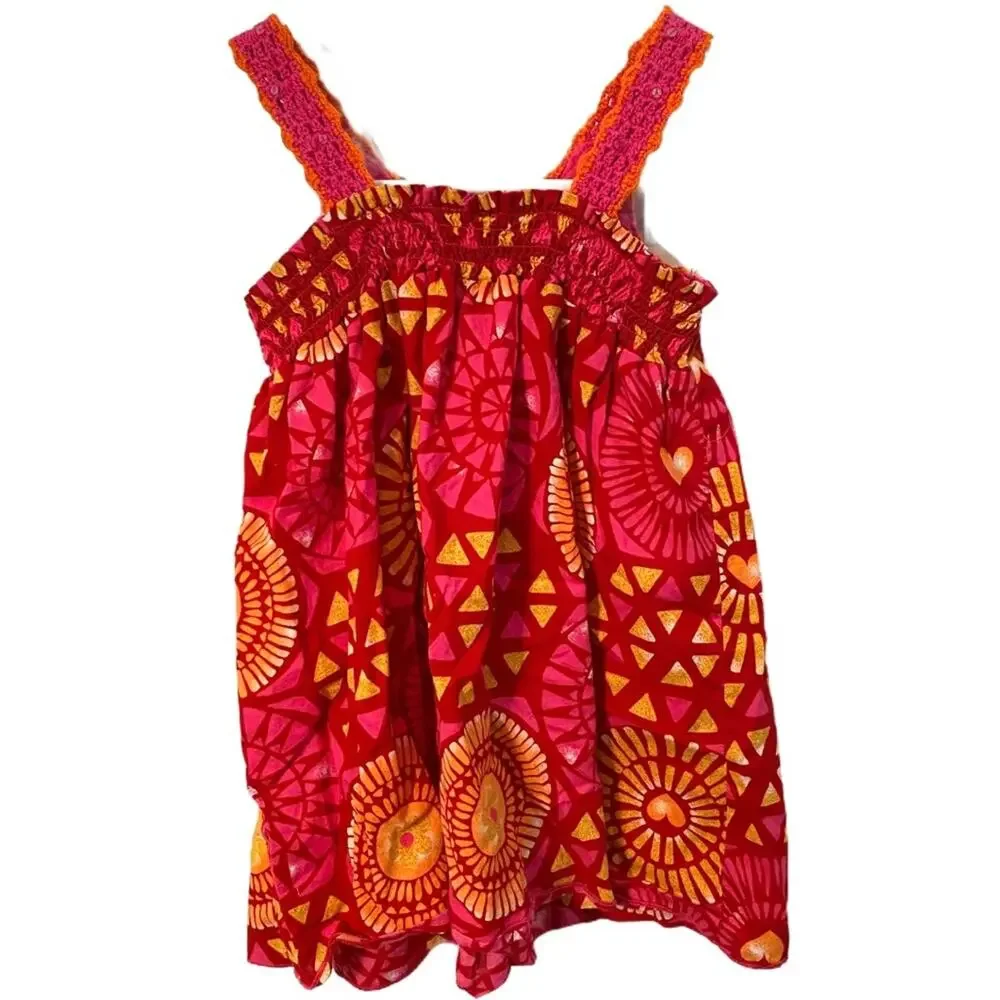 The Children’s Place Dress Girls Size 4 Crochet tank colorful floral XS - Picture 3 of 5